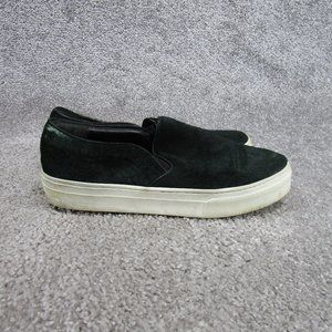 Celine Shoes Womens Size 38.5 Eu 8 Us Green Pony Hair Sneakers Flats